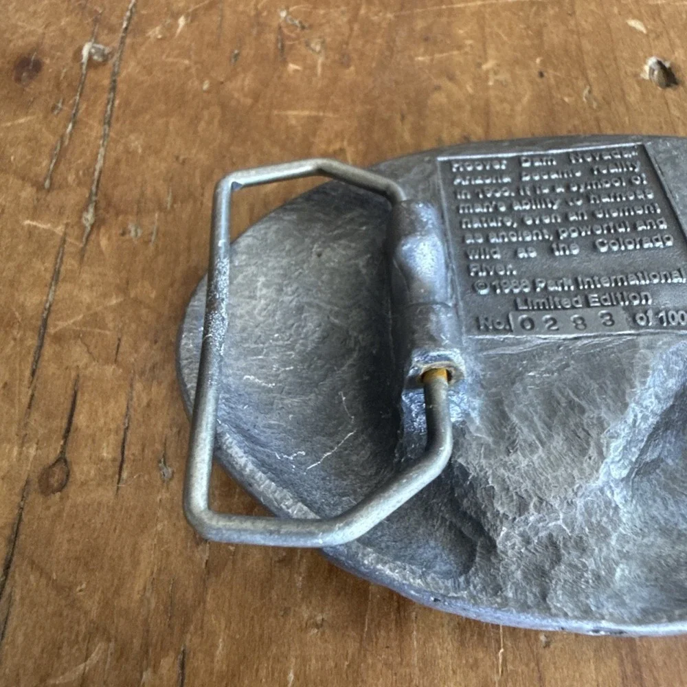 Hoover Dam Belt Buckle Metal Limited Edition Numbered Park‎ International VTG